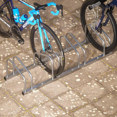 MONZANA® Fahrradständer für 4 Fahrräder 30-65 mm Reifenbreite 37 cm Radabstand Radständer Mehrfachst