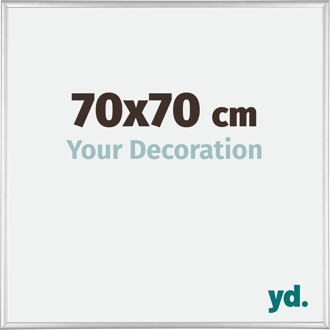 yd. Your Decoration - Bilderrahmen 70x70 cm - Bilderrahmen aus Aluminium mit Acrylglas - Antireflex