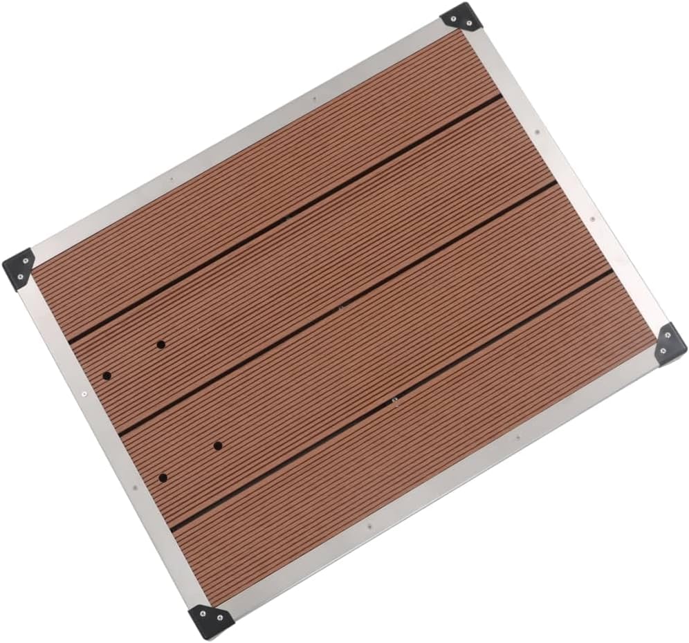 vidaXL Garten Duschwanne mit Lattendesign für 1 Person Bodenelement für Solardusche Gartendusche Poo