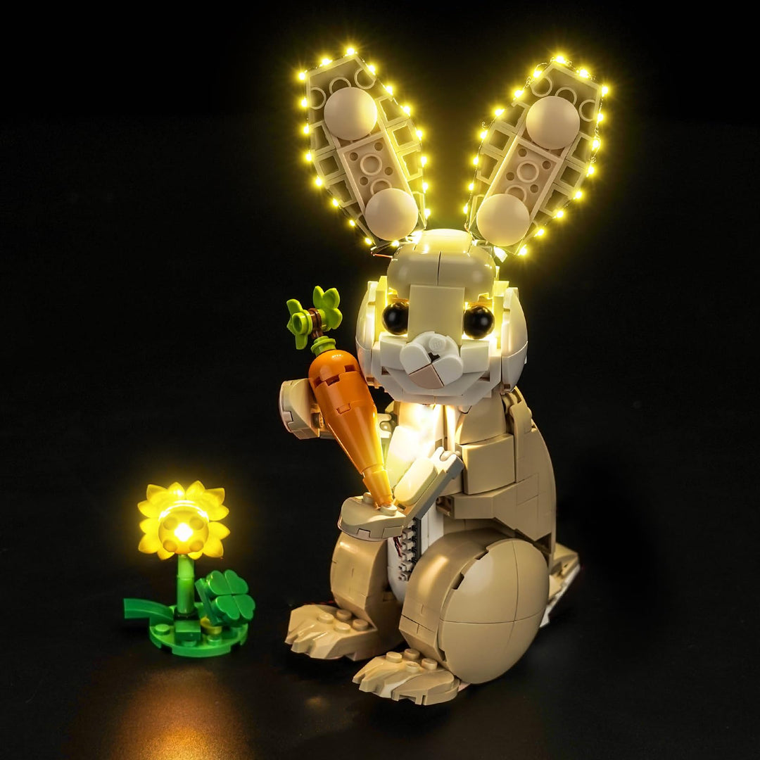 BrickBling Led Licht Set Kompatibel mit Lego 31162 Cute Bunny (Kein Modell), Dekorationsbeleuchtungs