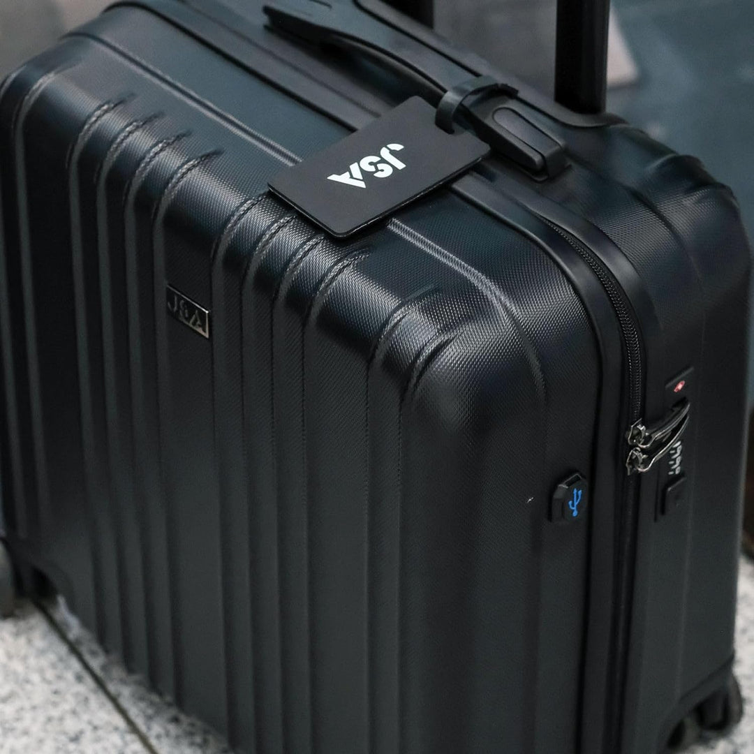 JSA 45554 Trolley-Koffer ABS, 2 in 1 Reisetrolley, Rollkoffer aus ABS Kunststoff, Reisekoffer mit do