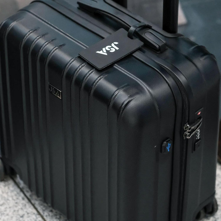 JSA 45554 Trolley-Koffer ABS, 2 in 1 Reisetrolley, Rollkoffer aus ABS Kunststoff, Reisekoffer mit do
