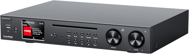 KENWOOD KR-W8000SCD - Smart HiFi-CD Receiver mit 3,2" TFT, 60 W RMS, WiFi Internetradio, DAB+, UKW,