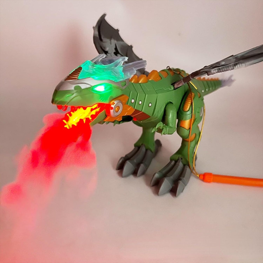 Srliya Nebelsprühroboter, Drachenspielzeug, für Kinder, Wandelnder Dinosaurier, Feuerspeiendes Wasse