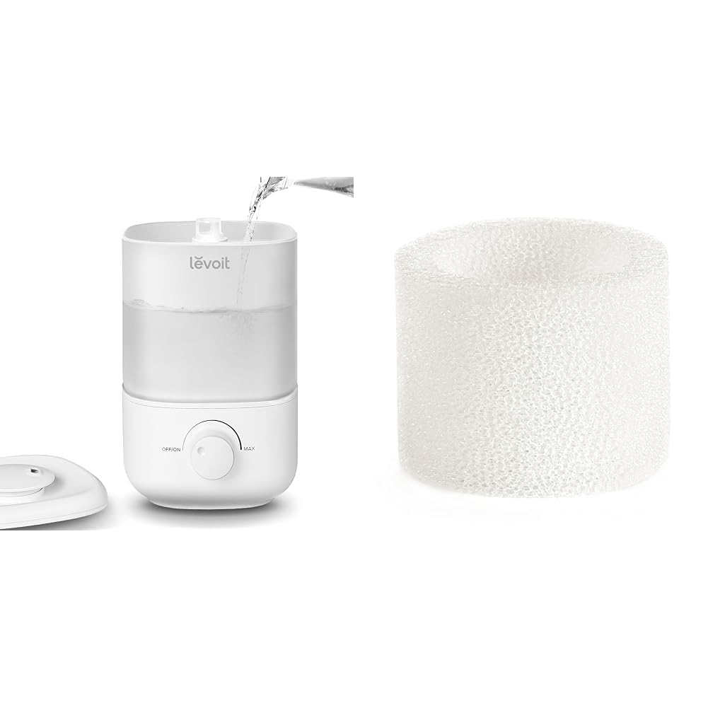 LEVOIT 2,5L Mini Luftbefeuchter bis 25H für Schlafzimmer Kinderzimmer & Luftbefeuchter Ersatzfilter