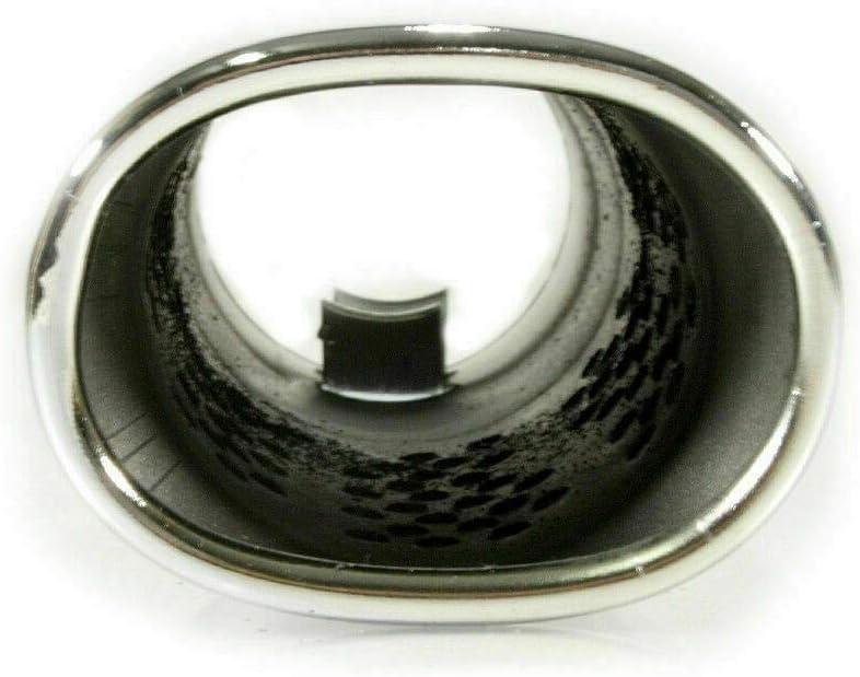 Auspuffblende Endrohr Auspuff Universell Schalldampf Blende Edelstahl Oval bis 47mm Chrom AutoHobby