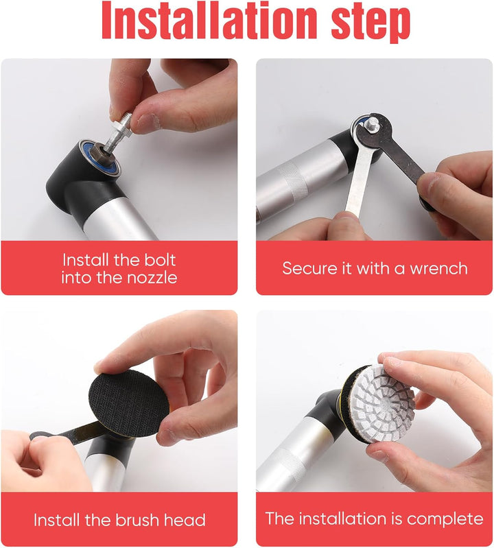 Elektrische Fliesenfugenreinigungsmaschine, 350W Schleiffugenreinigungs-Set, 90° Fliesenboden-Nahtöf