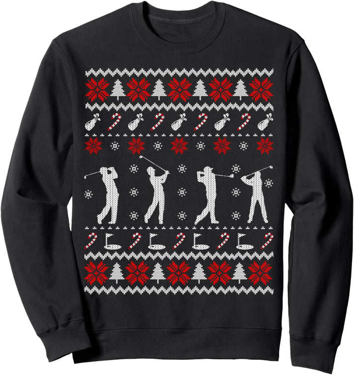 Funny Golf Ugly Christmas Sweater Gift for Golfers Sweatshirt
