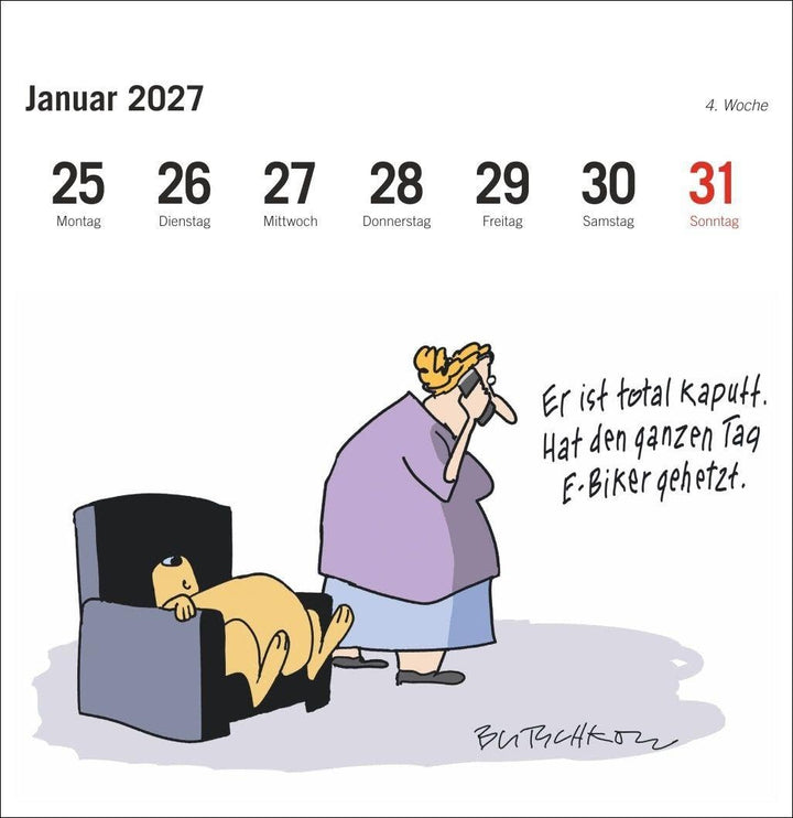 Peter Butschkow: Fahrrad unser Premium-Postkartenkalender 2027: Kleiner Kalender zum Aufstellen mit