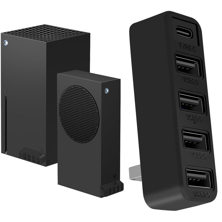 Joso USB-Hub mit 5 Anschlüssen für die Xbox-Serie, Hochgeschwindigkeits-USB-Anschluss ExpanderAdapte