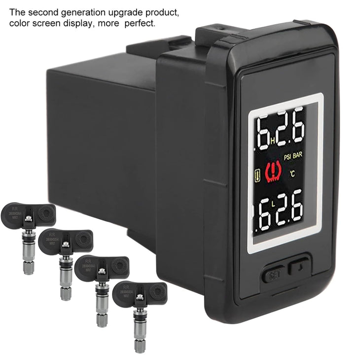 Qiilu Reifendruckkontrollsystem, TPMS Reifendruckkontrollsystem für Serienfahrzeuge