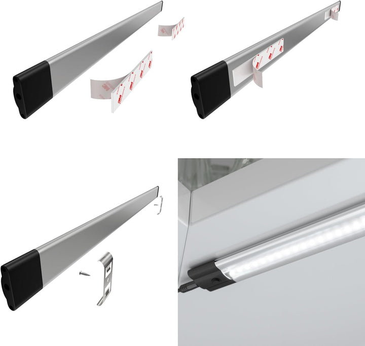 parlat LED Unterbau-Leuchte SIRIS, flach, je 50cm, je 655lm, weiss, 5er Set 5er Set Lichtfarbe: Weis