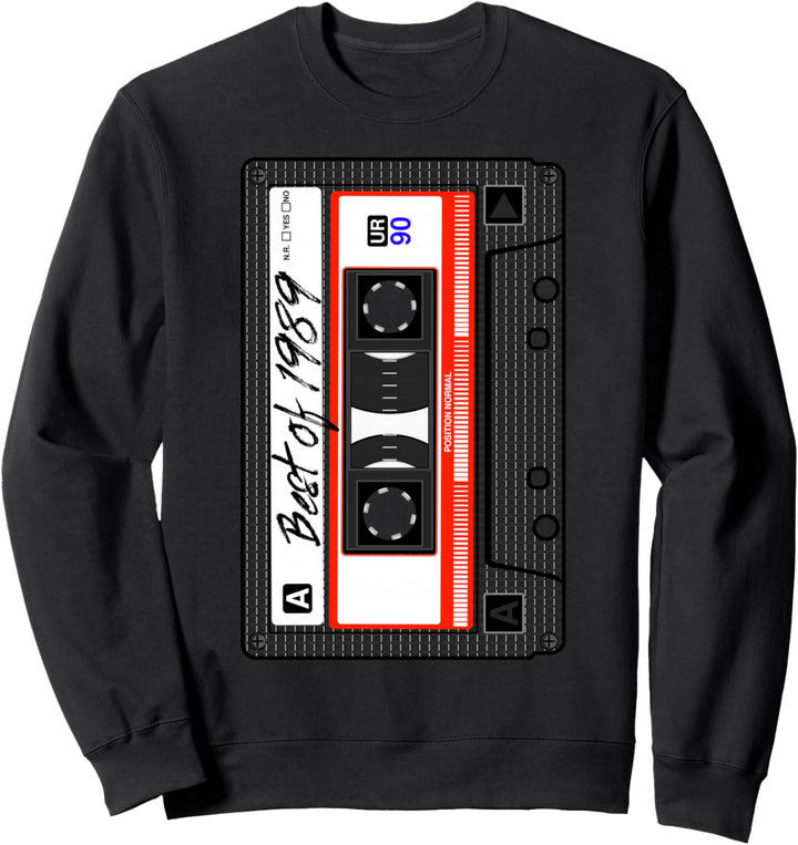 Kassette Best Of 1989 Mottoparty 80er 90er Geboren In 1989 Sweatshirt