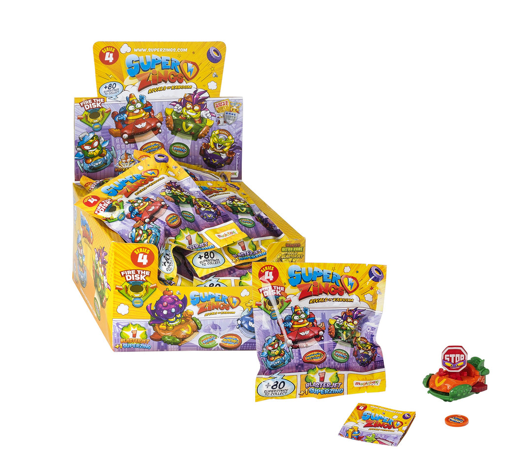 Superzings - Serie 4 - Display mit 24 BlasterJet Fahrzeugen und Sammelfiguren, PSZ4D824IN01, Sortier