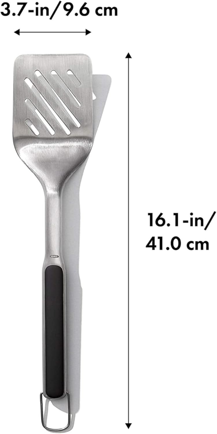 OXO Good Grips Grillwender, 41 cm – spülmaschinenfester Pfannenheber aus Edelstahl – für Burger und