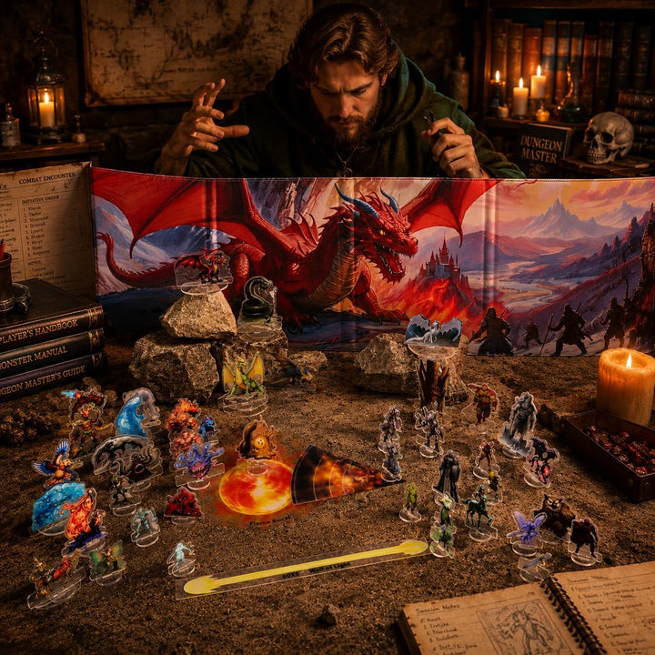 DND Miniatures Dungeons and Dragons Starter Set 170 Minis für DND 5E Maps Pathfinder Accessories Fla