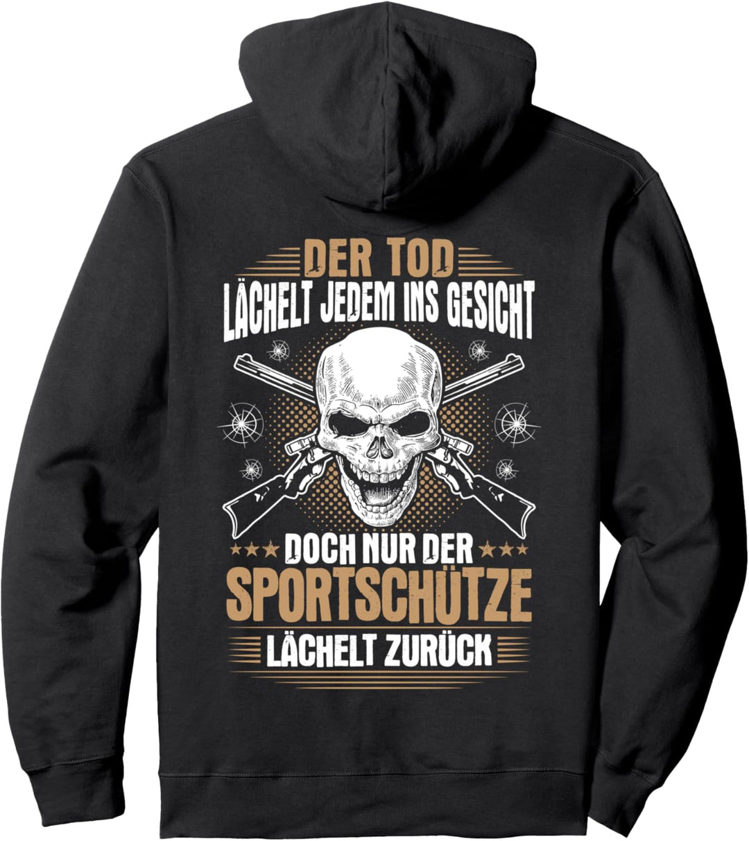 Schützenverein Lächeln Sportschütze Sportschiessen Pullover Hoodie