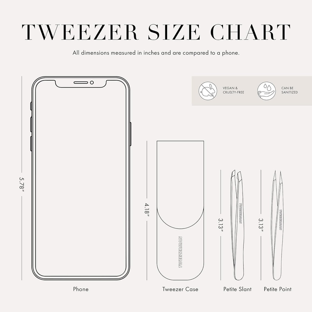 Tweezerman Exklusives Pinzetten-Set mit Rose Tea Petite