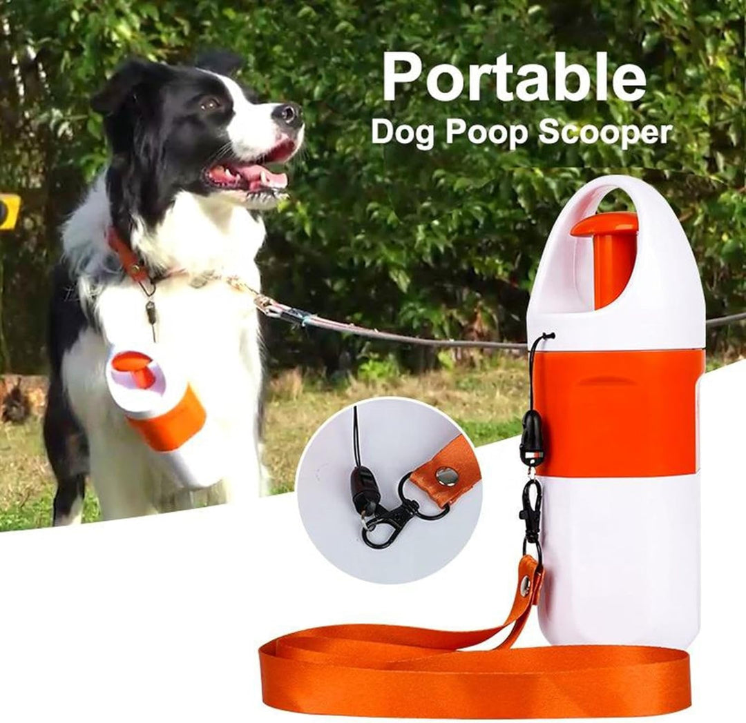 Lambo Hundekotsammler - Handheld-Kotklaue mit Beutelspender - Faltbarer Katzenkotsammler mit Beutels