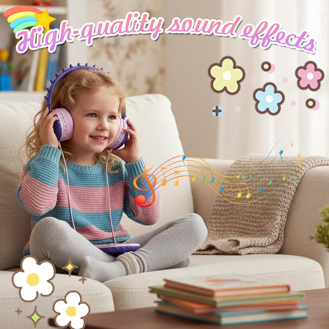 Katzenohr Kopfhörer Kindergeburtstag Geschenke Kind LED Katzenohren Einhorn Bluetooth Kabellose Over