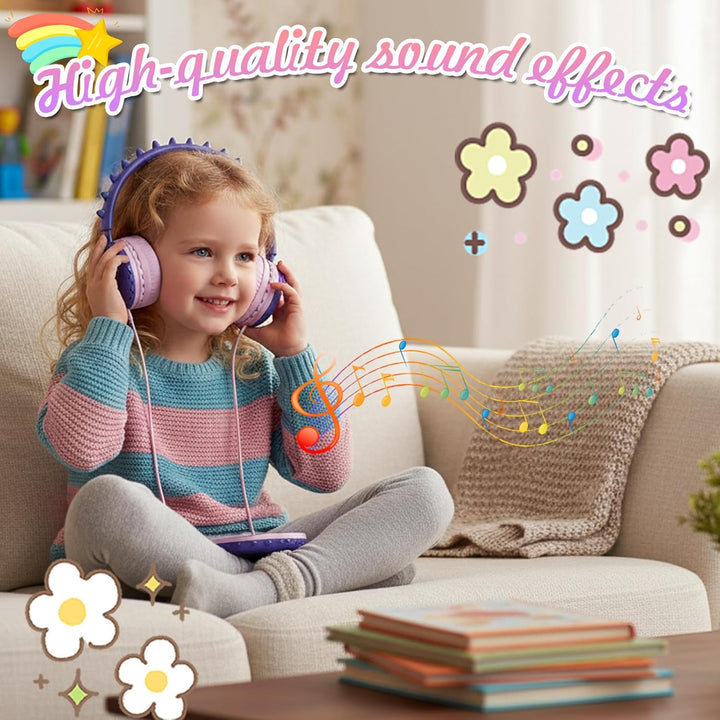 Katzenohr Kopfhörer Kindergeburtstag Geschenke Kind LED Katzenohren Einhorn Bluetooth Kabellose Over