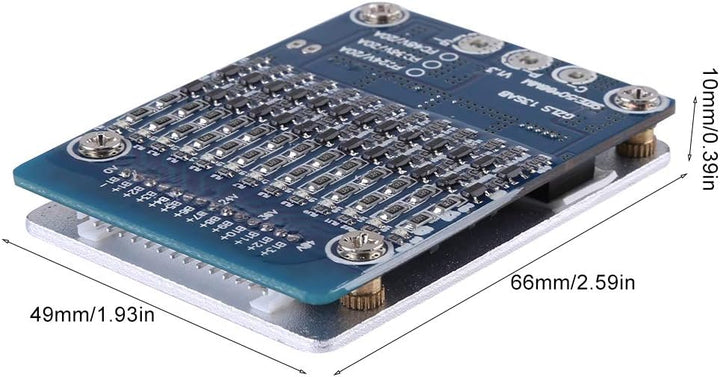 48V 20A 13Series BMS PCB Schutzbrett mit Ausgleich für Li-Ion Zelle 18650 Batterie