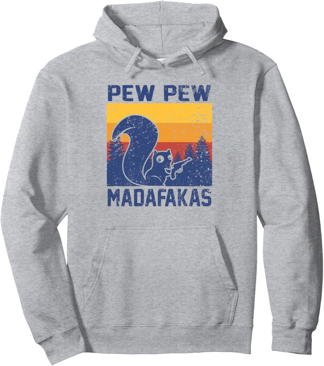 Pew Pew Madafakas Eichhörnchen Lustig Geschenk Pullover Hoodie