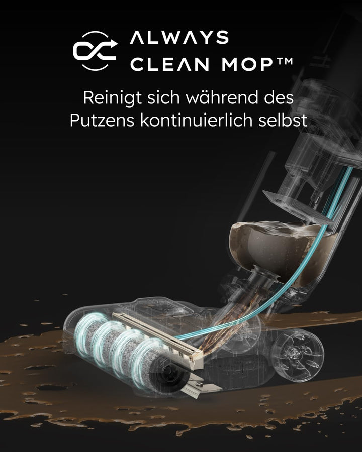 eufy MACH V1i,All-in-One Nass- & Trockensauger,16800Pa,mit Always-Clean Mop™,Selbstreinigung,Selbstt
