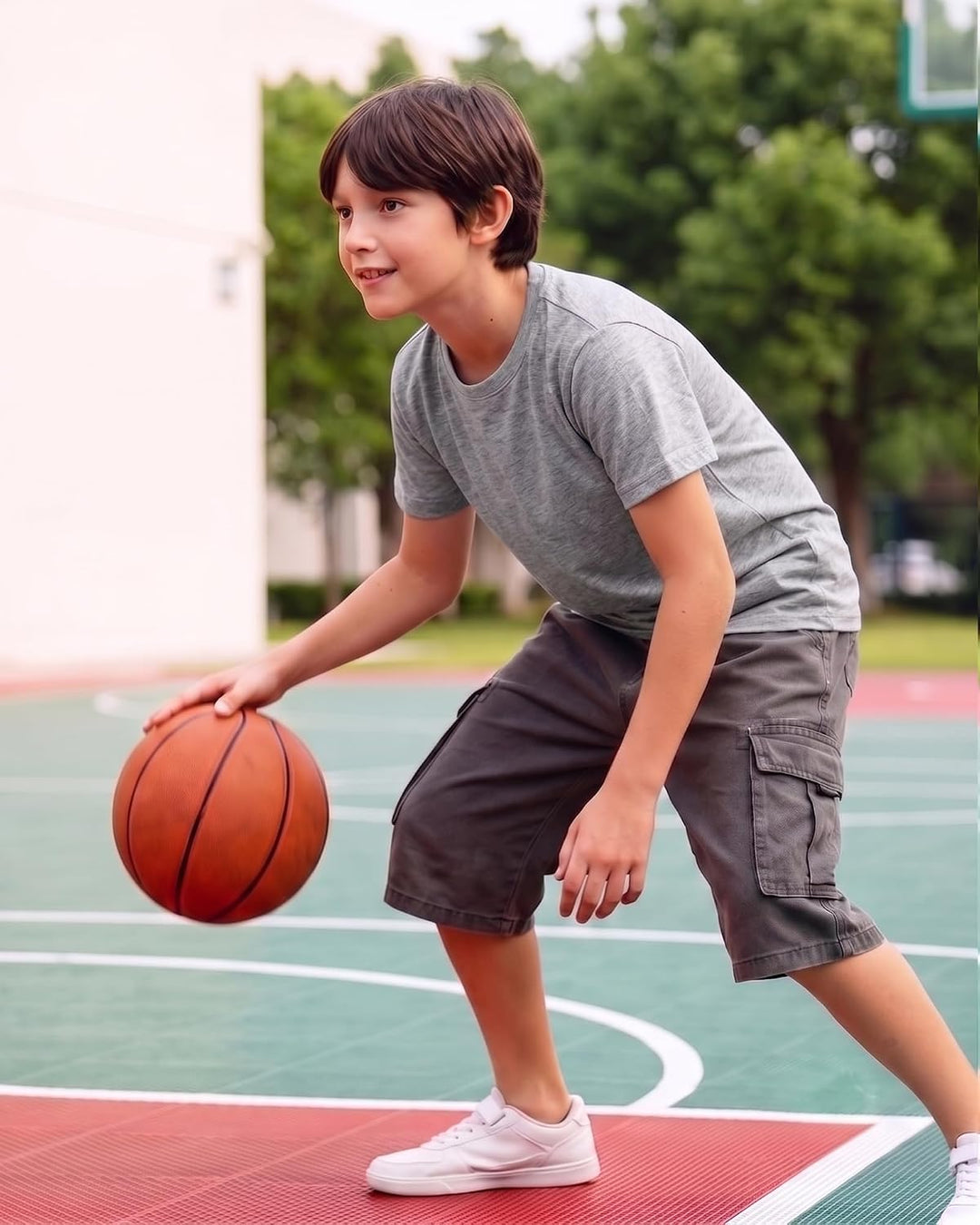 LAPASA Kinder T Shirt 100% Baumwolle 4er Pack Unisex 3-13 Jahre/ 95-165 Jungen Jungs Sport Tshirt K0