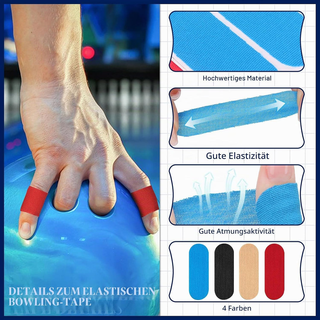 Haohai Bowling-Daumenband, vorgeschnitten, elastisches Bowlingband, Bowling-Schutzband, Bowlingball-