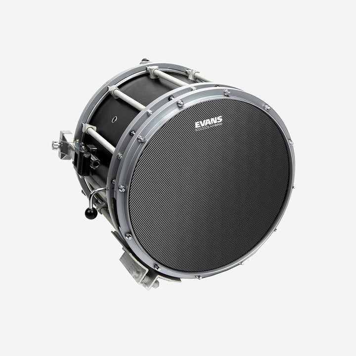 Evans Hybrid Grey Marching Snaredrumfell, grau, 13 Zoll Grauer Teig 13 Inch, Grauer Teig 13 Inch