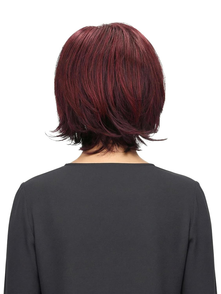 trendhair Perücke Maren aus hochwertigem Kunsthaar, wirkt wie Echthaar, in Auberginemix, Auberginemi