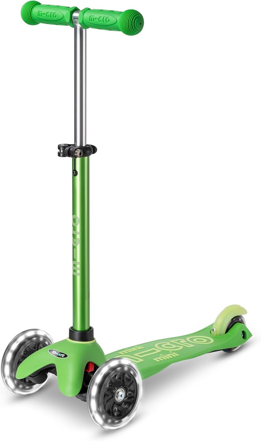 Micro™ Mini Deluxe LED | Kickboard mit LED-Vorderrollen | mitwachsender Lenker höhenverstellbar | ab