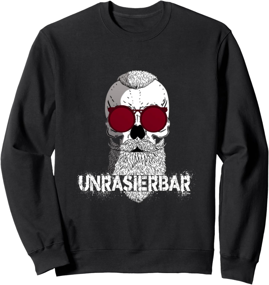 Unrasierbar Bart Bärtiger Bärtig Bartträger Sweatshirt