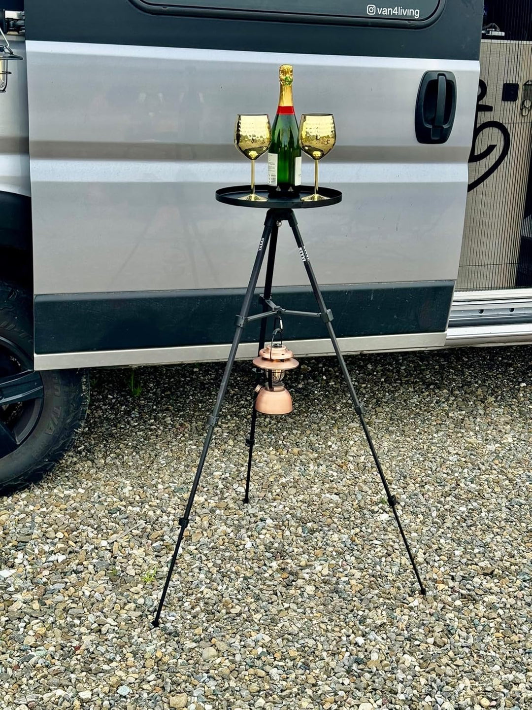 STYYL Tutty-TablettY - der magnetische Beistelltisch Camping Kleiner Tisch Tablett Metall Magnet