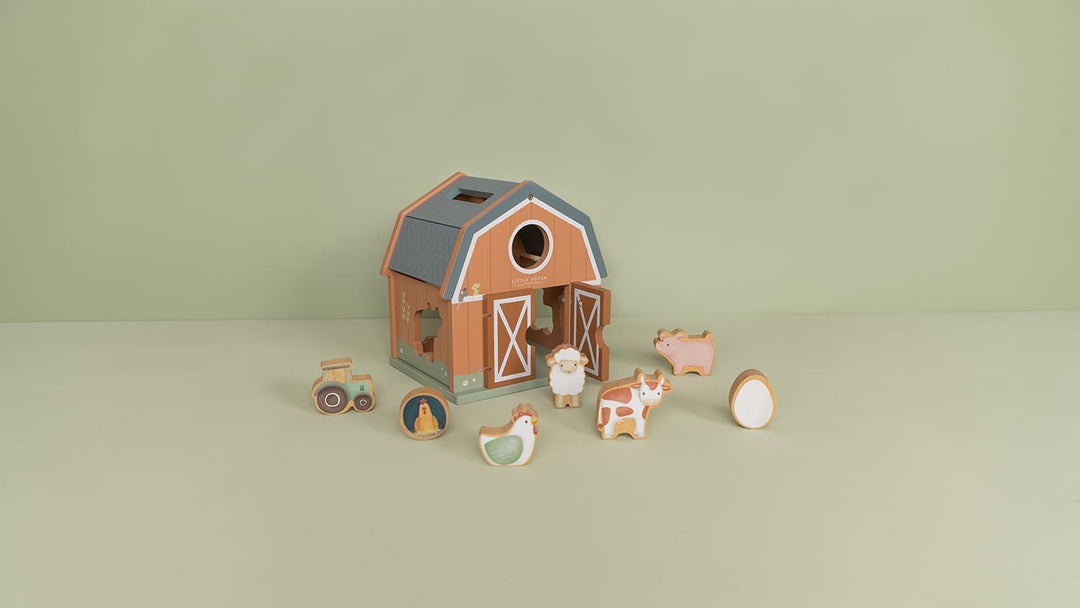 Little Dutch 7147 FSC Holz Steckspiel Sortierspiel Bauernhaus - Little Farm
