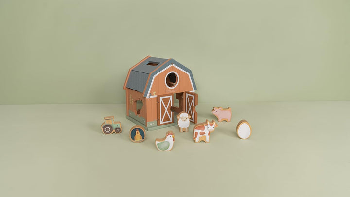 Little Dutch 7147 FSC Holz Steckspiel Sortierspiel Bauernhaus - Little Farm