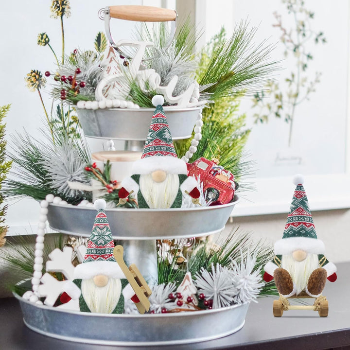 Gehydy Weihnachtswichtel Figuren 3er Set Weihnachtsdeko Wichtel Weihnachten Deko Wichtel Zubehör Dek