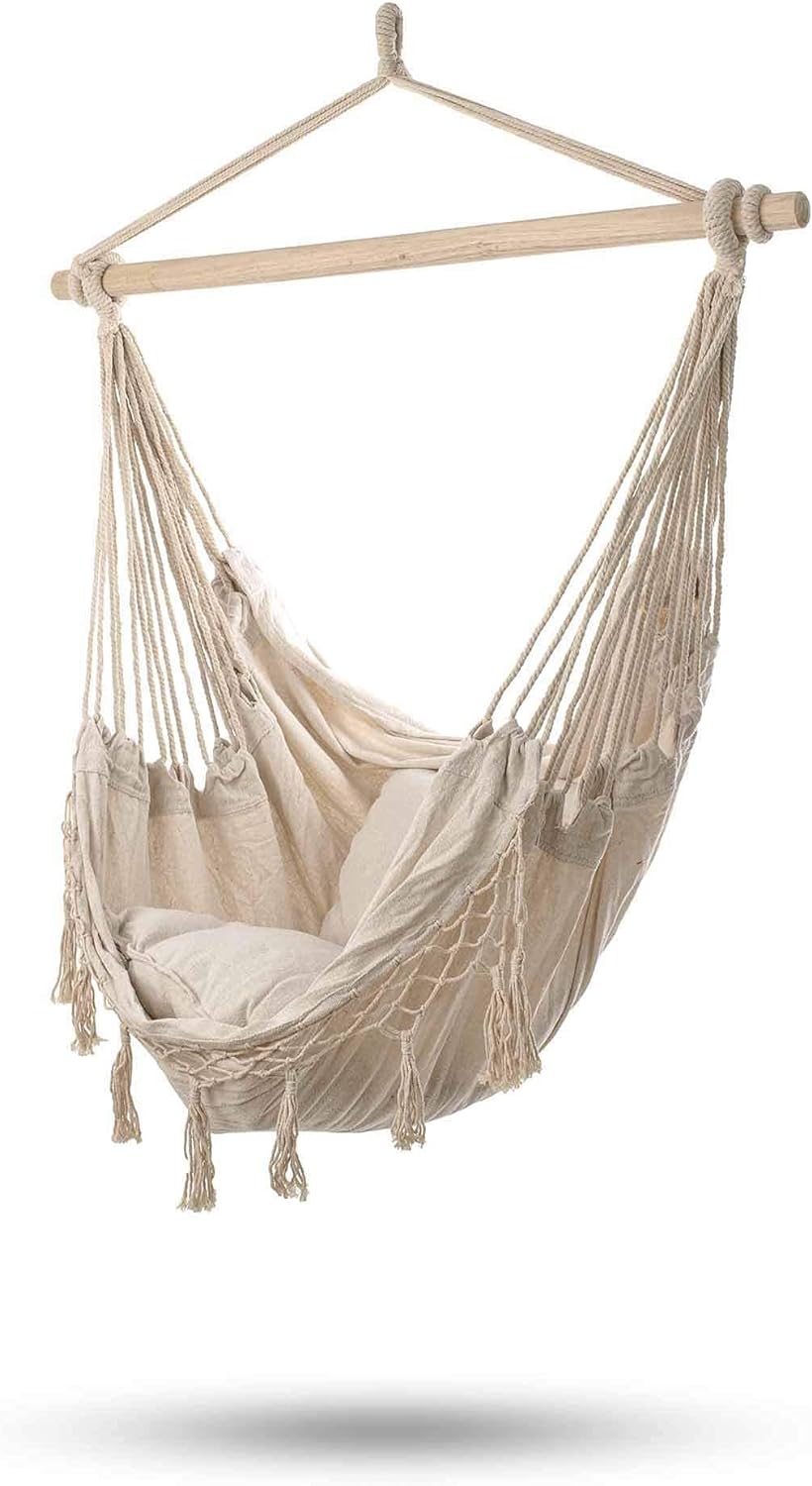 ikonka, Outdoor Hängesessel für Terrasse Hof Garten Outdoor Backpacker Camping Garten und Reisen Wei