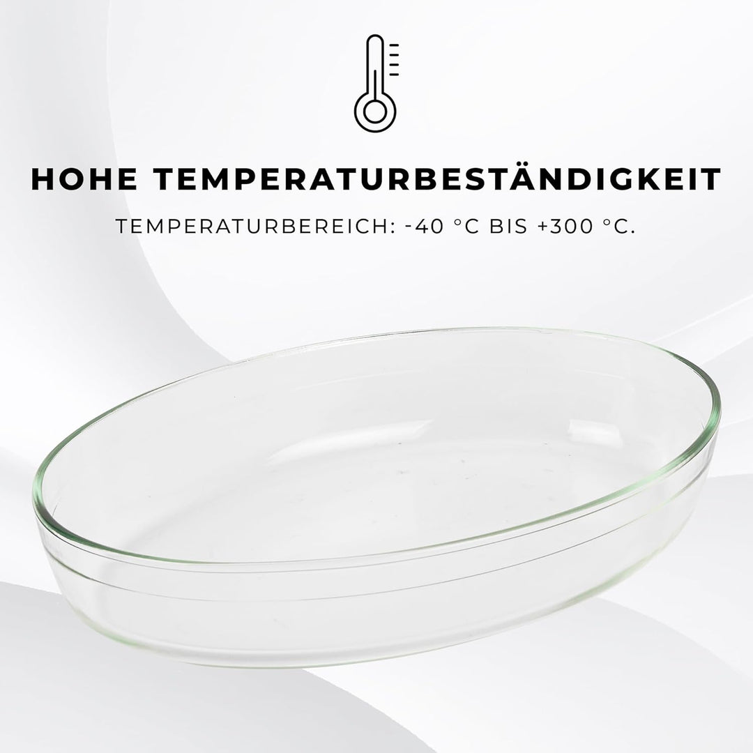 Wärmebehälter für Speisen mit Glaseinsatz - 3L - Teelicht Warmhalteplatte - Edelstahl Gestell und De