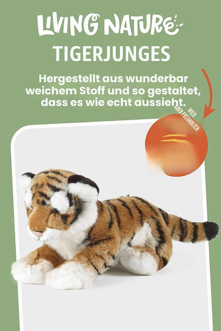 Living Nature Stofftier - Tigerjunges (25cm) S Tiger-Stil, S Tiger-Stil