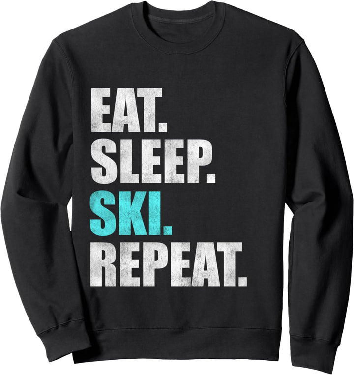 Eat Sleep Ski Repeat Sweatshirt