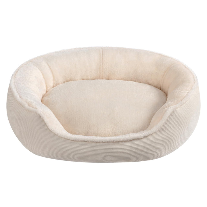 Hollypet Katzenbett Kleines Hundebett, Rundes Haustierbett für Katzen und Welpen, Weiches Schlafbett