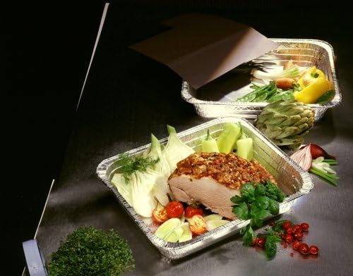PAPSTAR 3 Gastronorm-Behälter, Alu eckig 5,2 l 3,7 cm x 32,5 cm x 52,5 cm 1/1, Sie erhalten 10 Packu