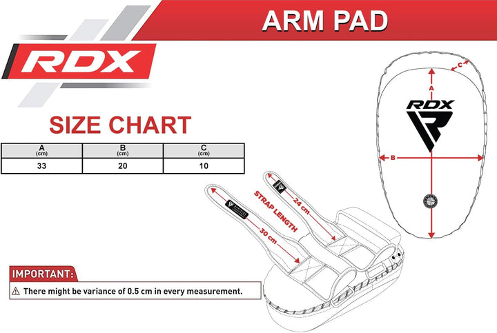 RDX Thai Pads for Kickboxing Muay Thai with Solid Handle Grip, Maya Hide Leather Curved Strike Shiel