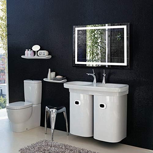 Willonin Badspiegel mit Beleuchtung,Badezimmerspiegel mit Beleuchtung, LED Touch, Energiesparend, wa