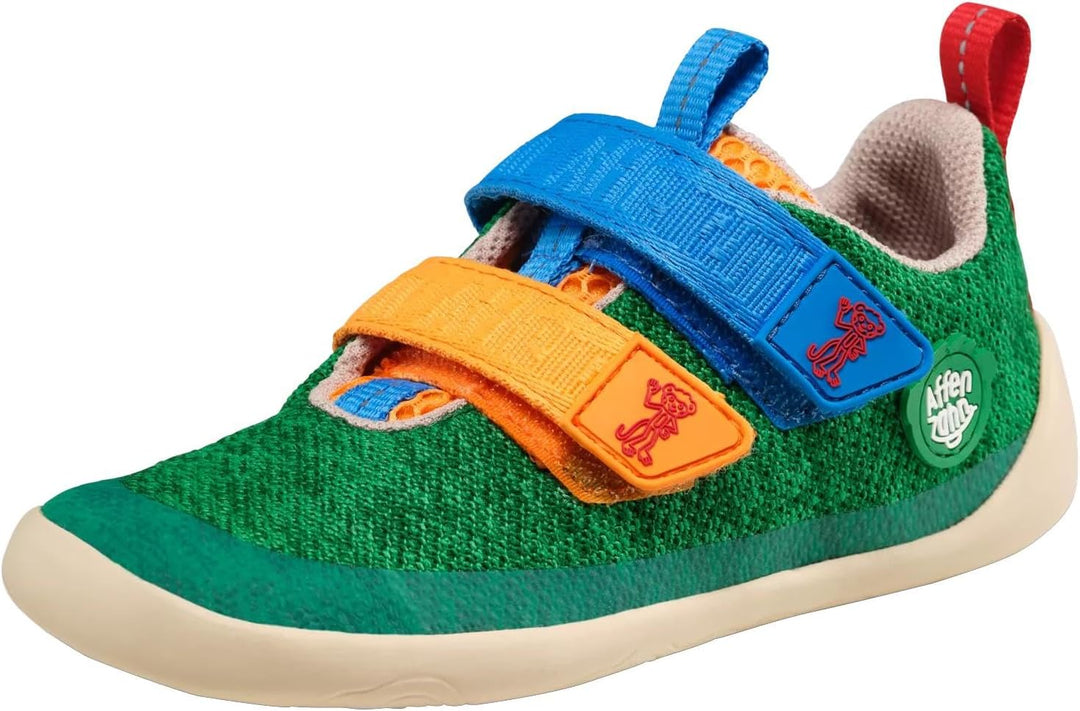 Affenzahn Barfussschuh Knit Happy mit Klettverschluss, Vegan, rutschfest, Flexibel, Reflektierend, b