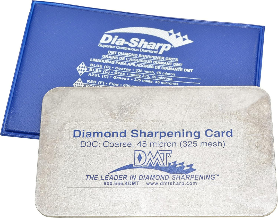 DMT Dia-Sharp® Diamant Taschenschleifstein im Kreditkartenformat Grob, Kompakter Wetzstein für Messe