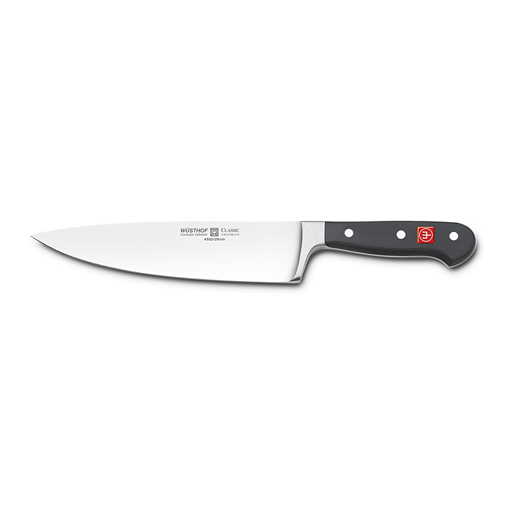 Wüsthof 4582/20 Kochmesser, Classic (4582-7/20), 20 cm Klingenlänge, geschmiedet, rostfreier Edelsta