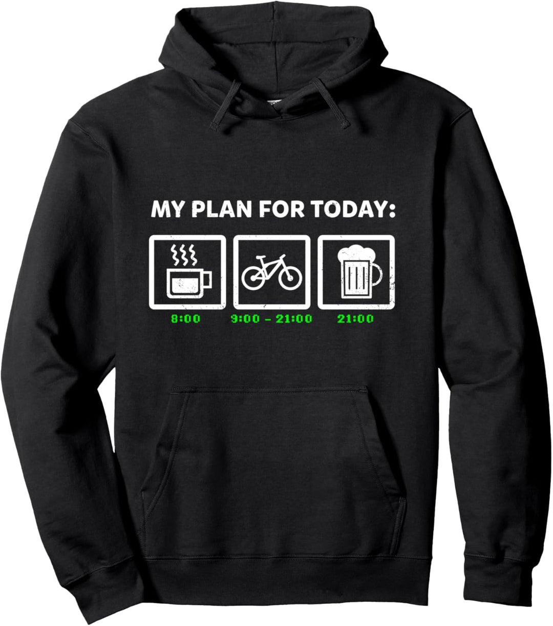 Fahrrad Radfahrer Rennrad Plan Für Den Tag Fahrradfahrer Pullover Hoodie